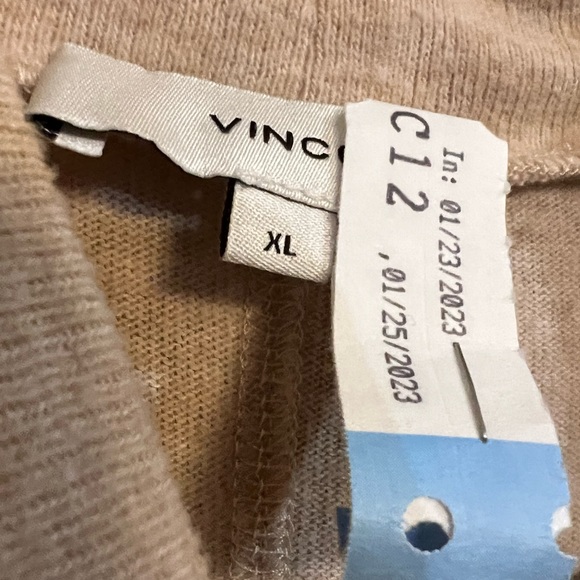 Vince Long Sleeve Turtleneck Dress in Marzipan size XL - Picture 5 of 11